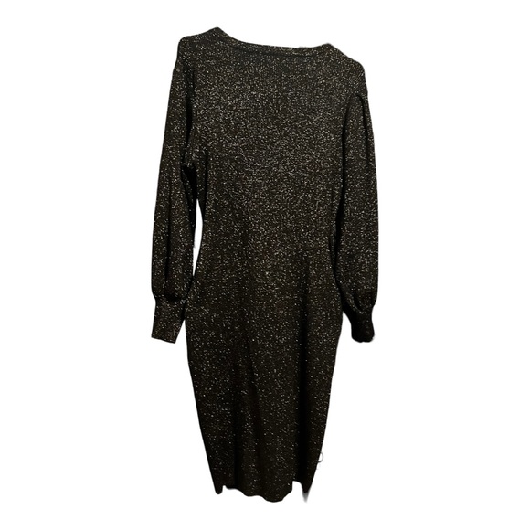 Calvin Klein Metallic  Midi Sweater Dress - Picture 3 of 11